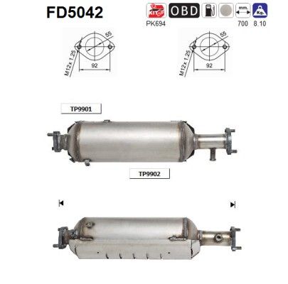 Tucson (2.0CRDi) 09/06- roetfilter cordieriet 2899027260