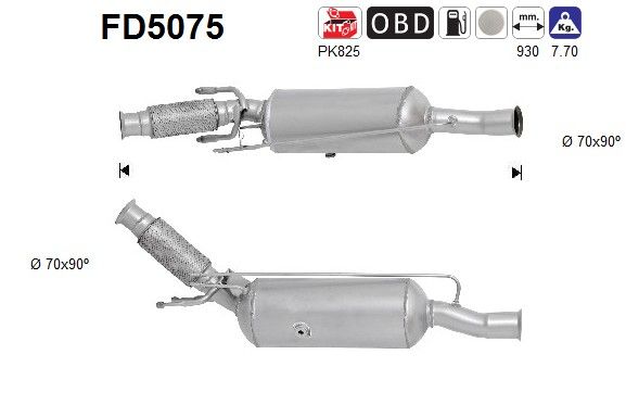 AS FD5075 Roetfilter, uitlaatinstallatie