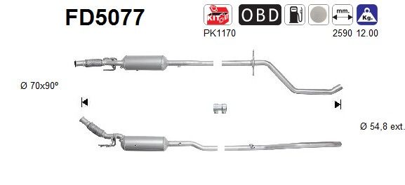 Kat/roetfilter ruildeel 174077