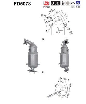 Roetfilter honda cr-v 2.2td i-dtec 18190R7CG00