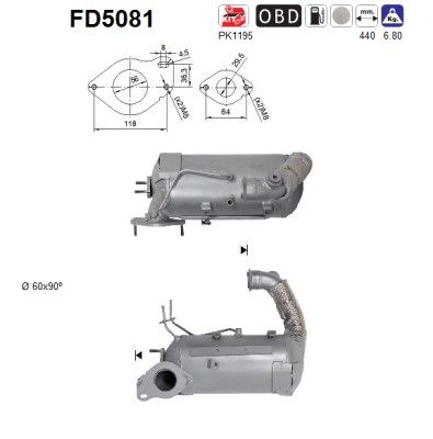 Katalysator  zj12 208A00728R
