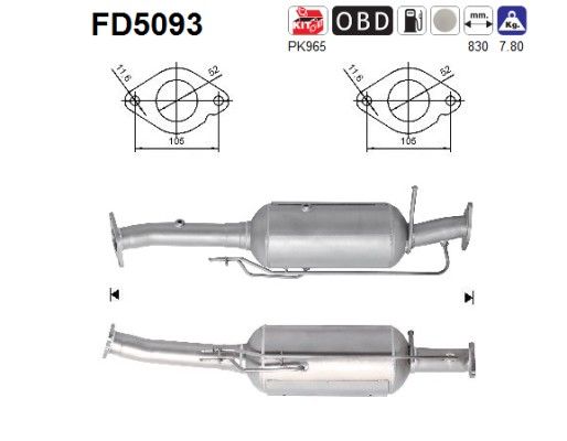 Kuga I (2.0TDCi) 05/10- roetfilter cordieriet (e5) 1869463