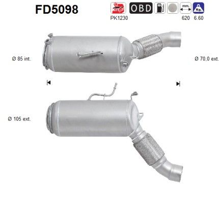 Roetfilter bmw x5 xd 3.0td v6 24v 18307807135