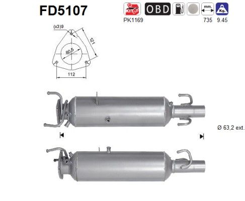 Ru filter cat DPF CAT 1389245080