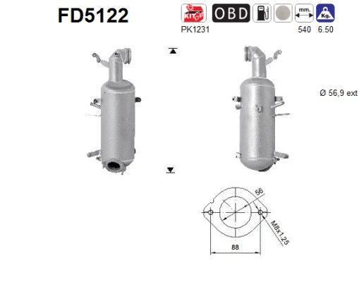 Roetfilter 68079279AC