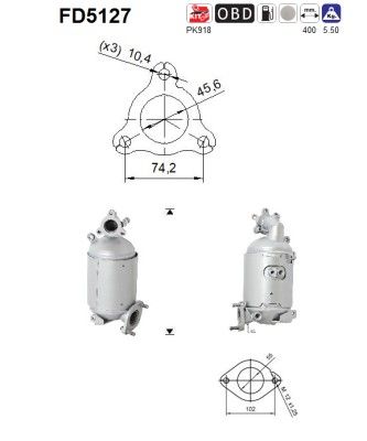 Roetfilter kia ceed 1.6td crdi 289902A620