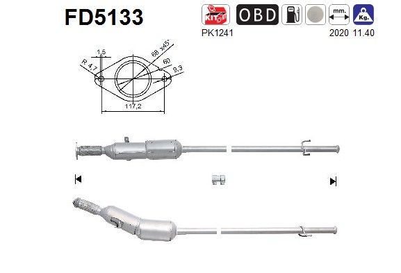 Roetfilter renault kangoo 1.5td dci 200101622R