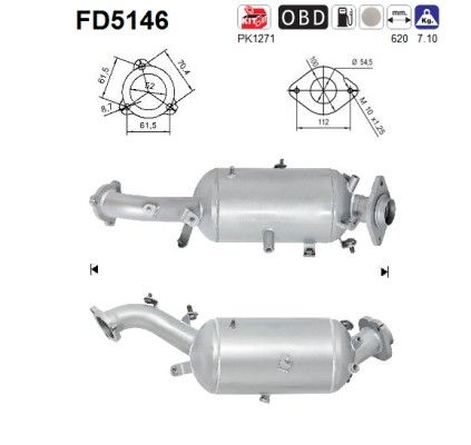 ISII 220 (2.2TD D4D) 08/05- roetfilter cordieriet 2505126010