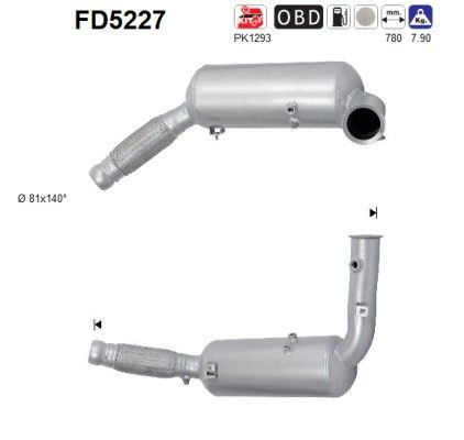 Roetfilter mercedes sprinter 319 3.0td cd 9064900500