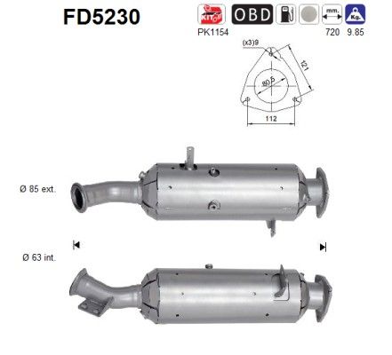 Roetfilter iveco daily 35 2.3td 500061084