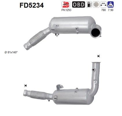 Roetfilter mercedes sprinter 319 3.0td cd 9064907081