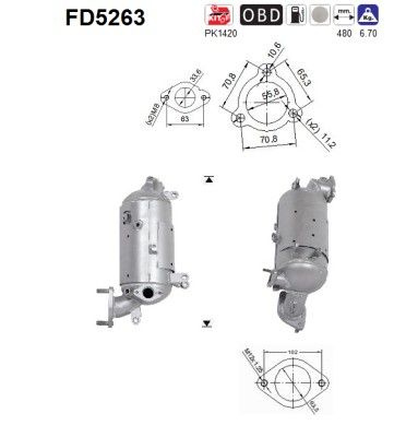 iX35 07/13-06/15 (2.0CRDi) Roetfilter Corderiet 289902F730