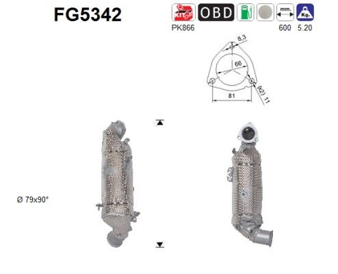 Katalysator/r.filter benz. esd 1650286080