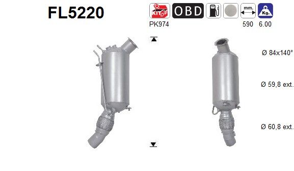 Partikelfilter mo 18308513960